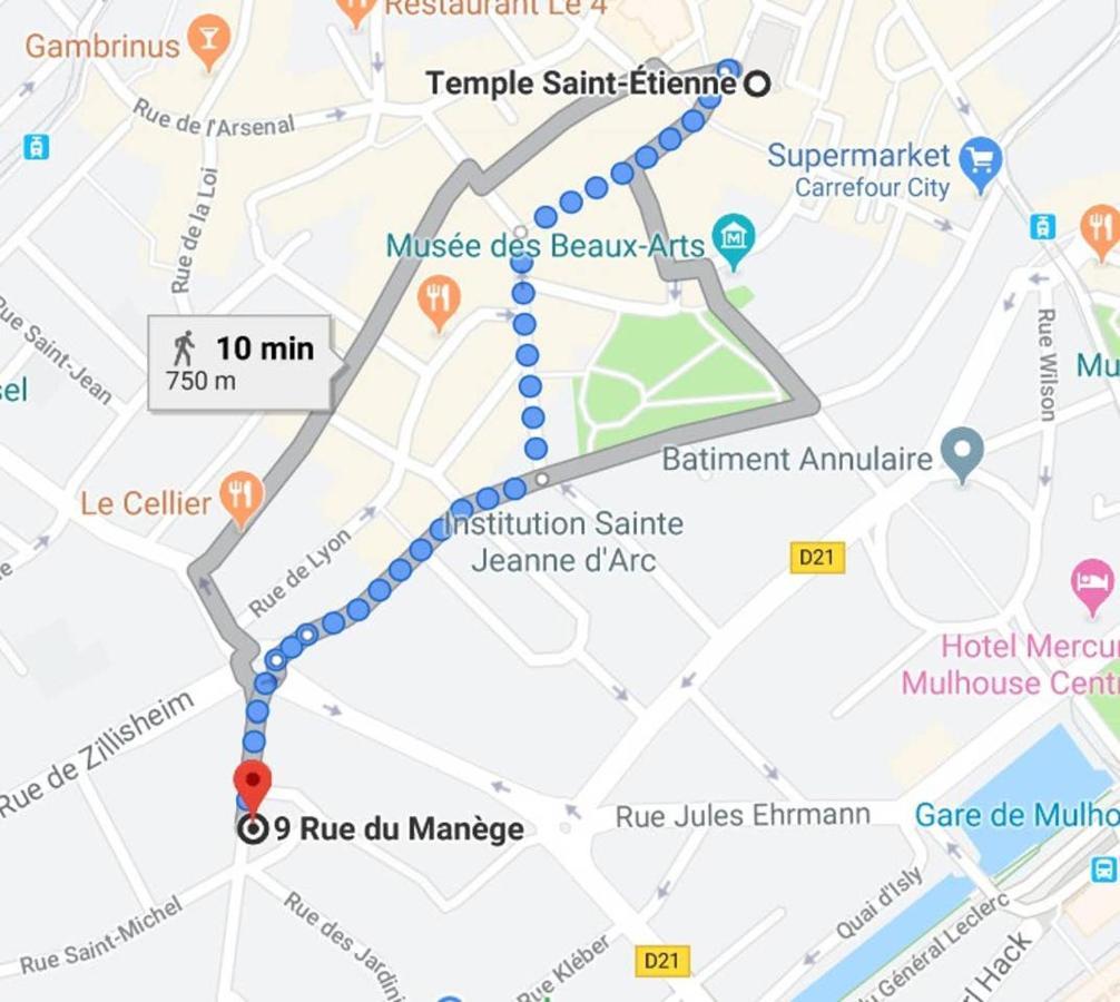Appartamento 3P cosy à Mulhouse, 55 m2 Esterno foto